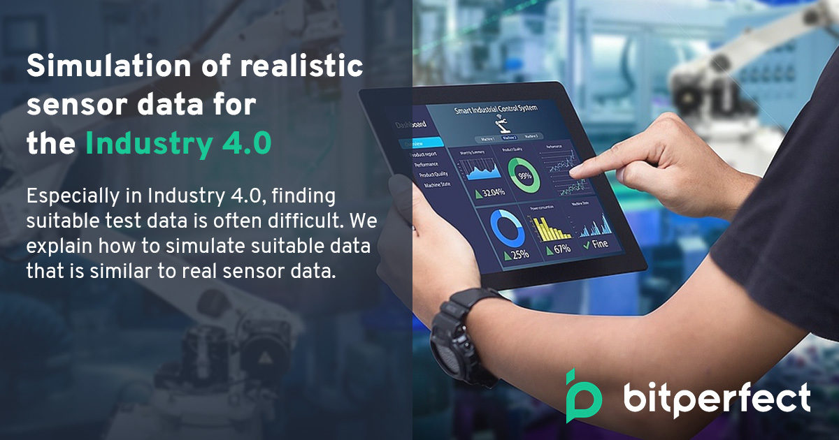 Simulation of Realistic Sensor Data for Industry 4.0